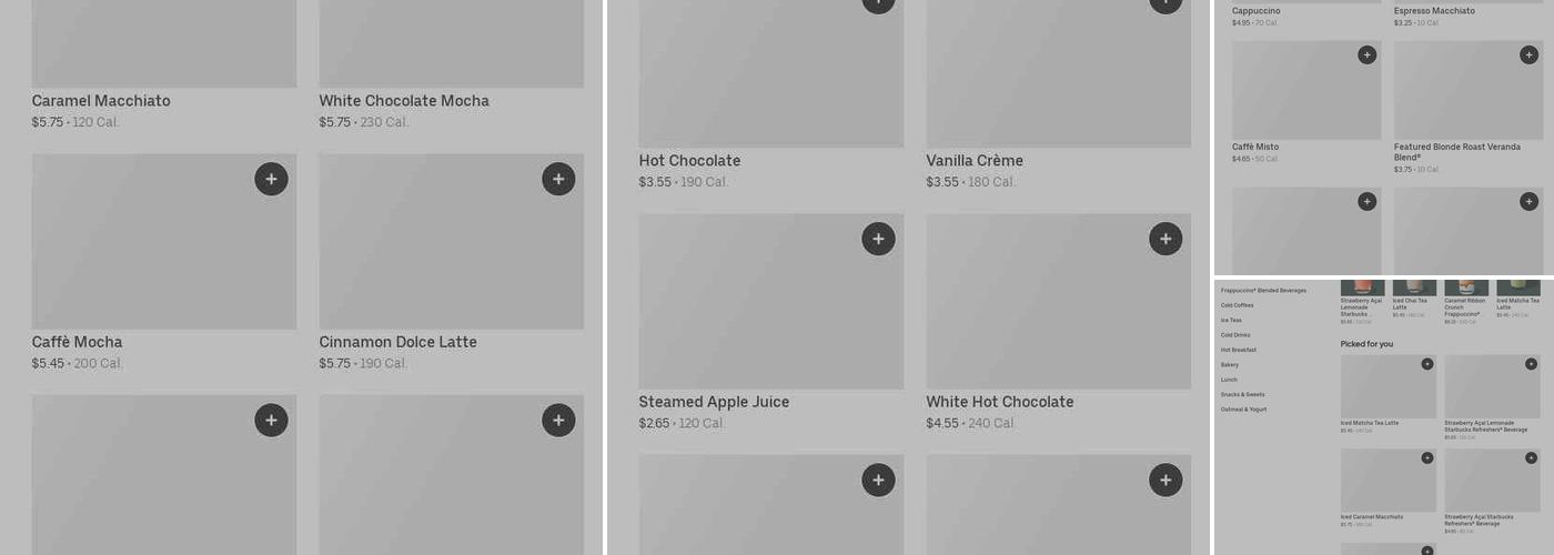 Starbucks Menu