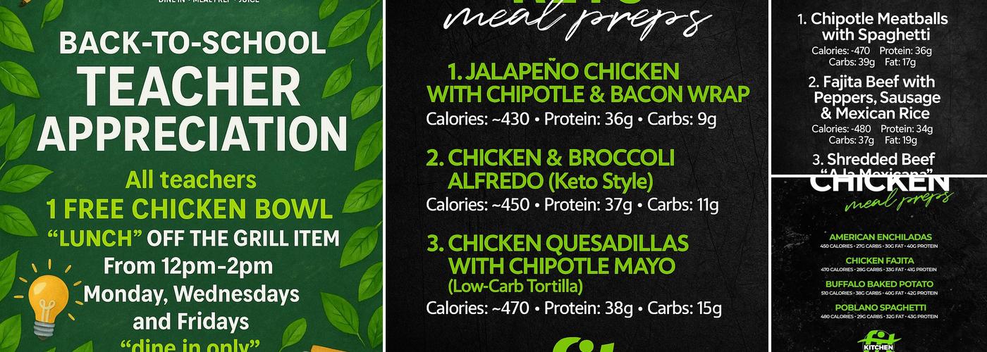 Fit Kitchen Menu