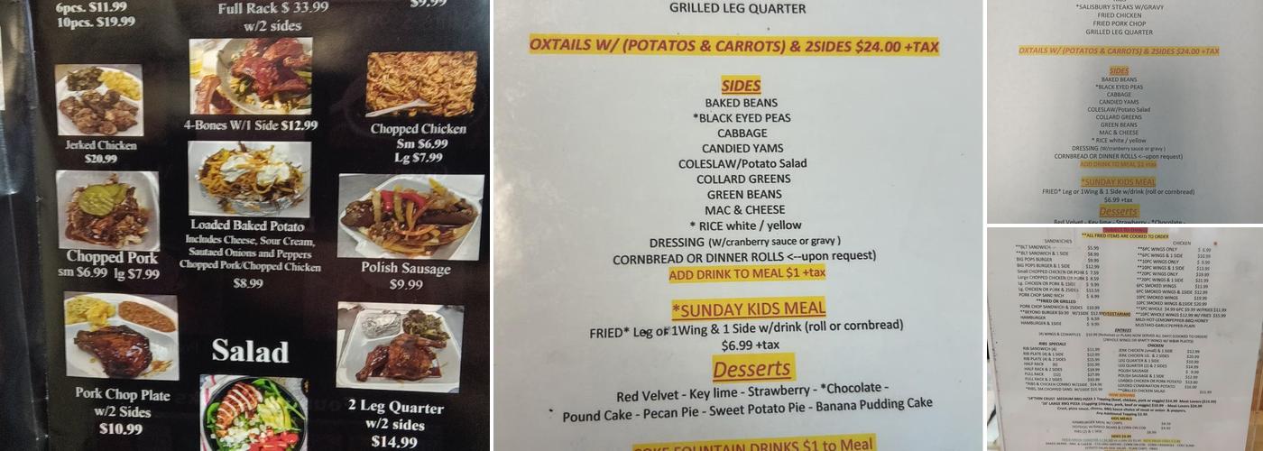 BBQ Sam’s (B'ham) Menu