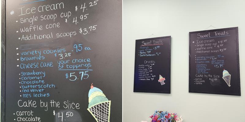 Sweet Treats Menu