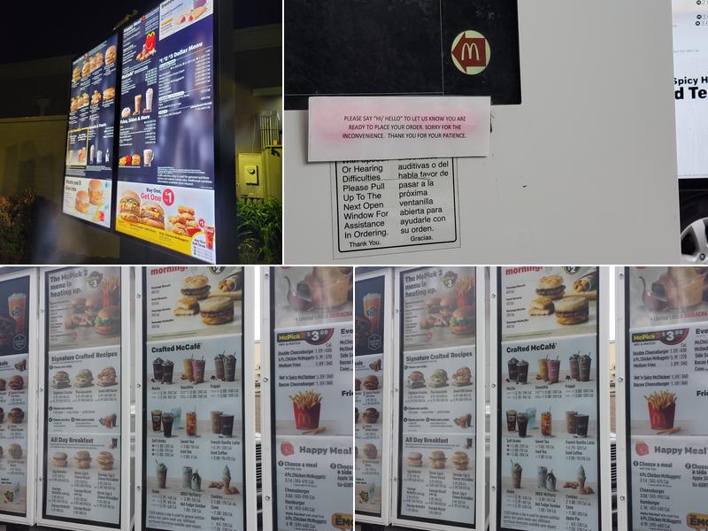 McDonald's Menu
