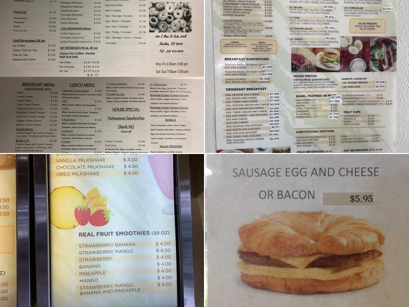 Bagel Cafe Menu
