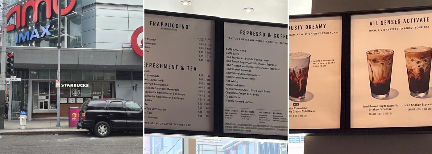 Starbucks Menu