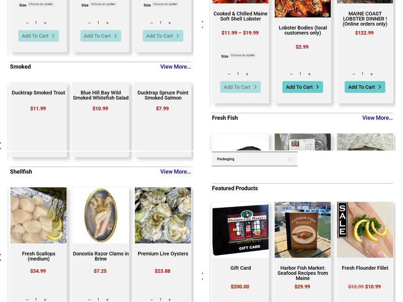 Harbor Fish Market Scarborough Menu