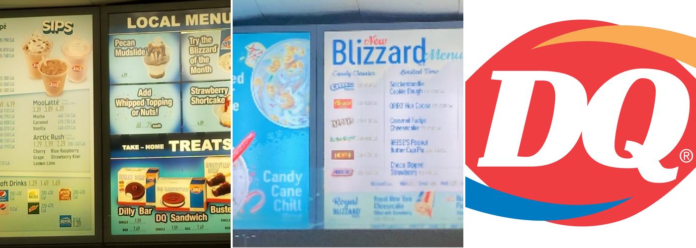 Dairy Queen Menu