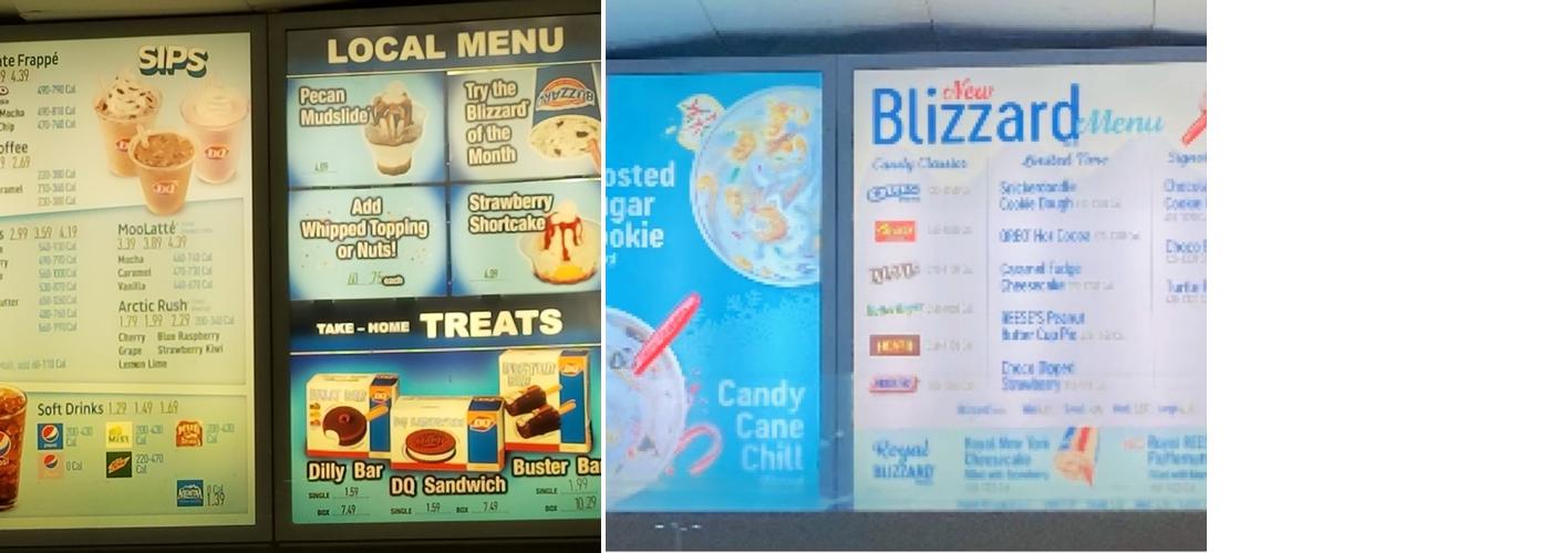 Dairy Queen Menu