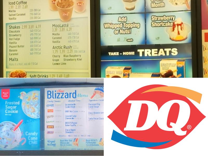 Dairy Queen Menu