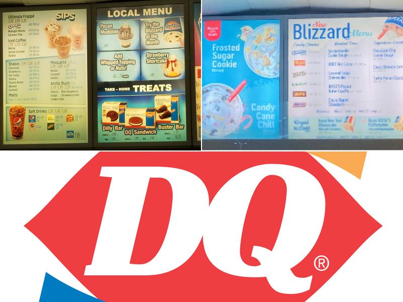 Dairy Queen Menu