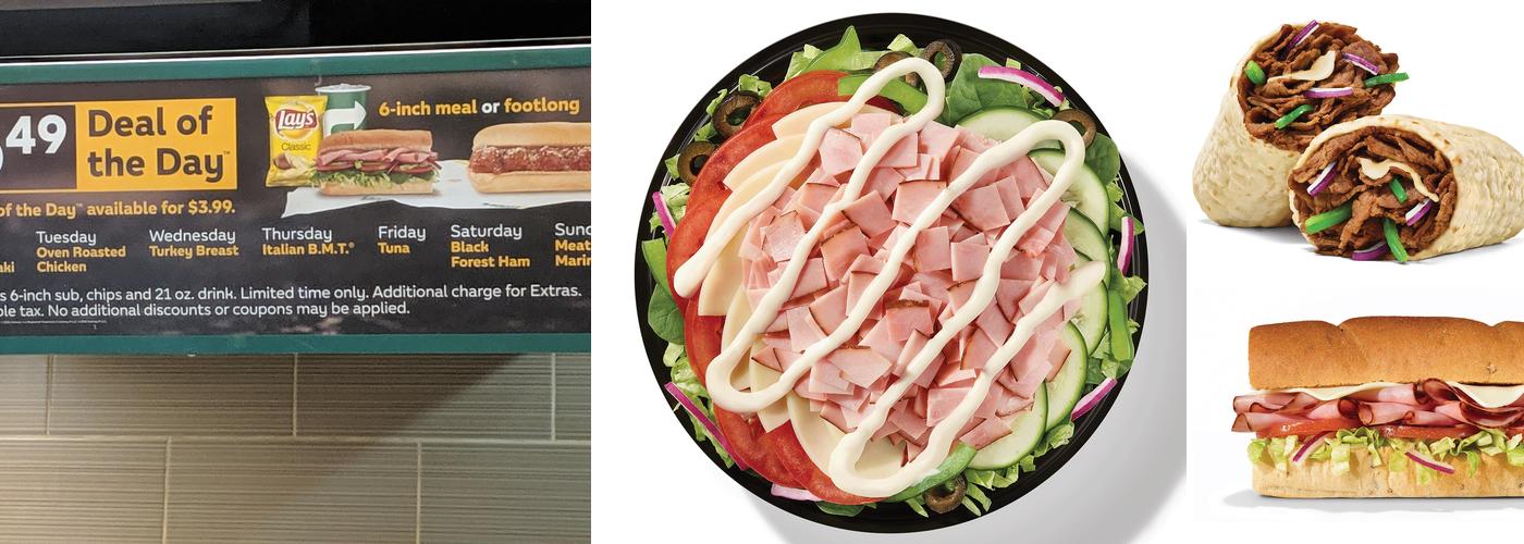 Subway Menu