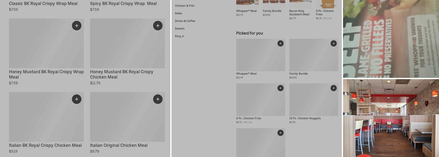 Burger King Menu