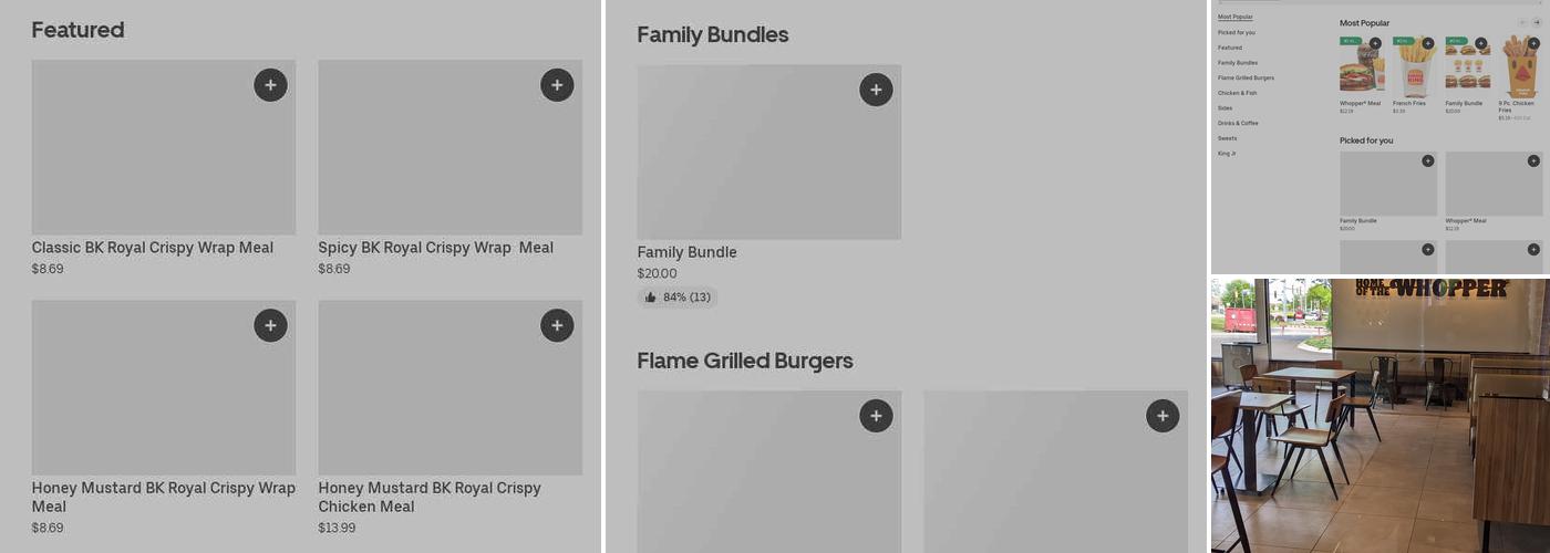 Burger King Menu