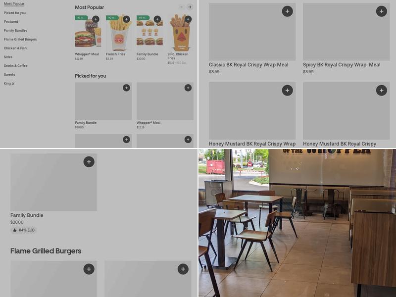 Burger King Menu