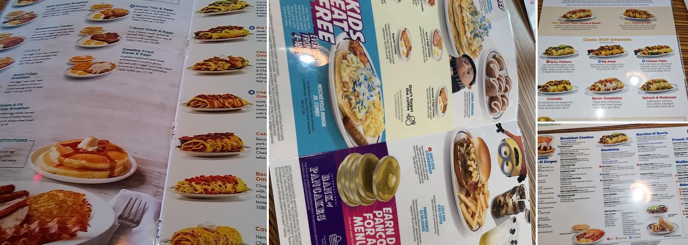 IHOP Menu