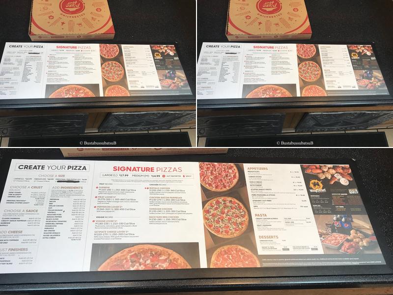 Pizza Hut Menu