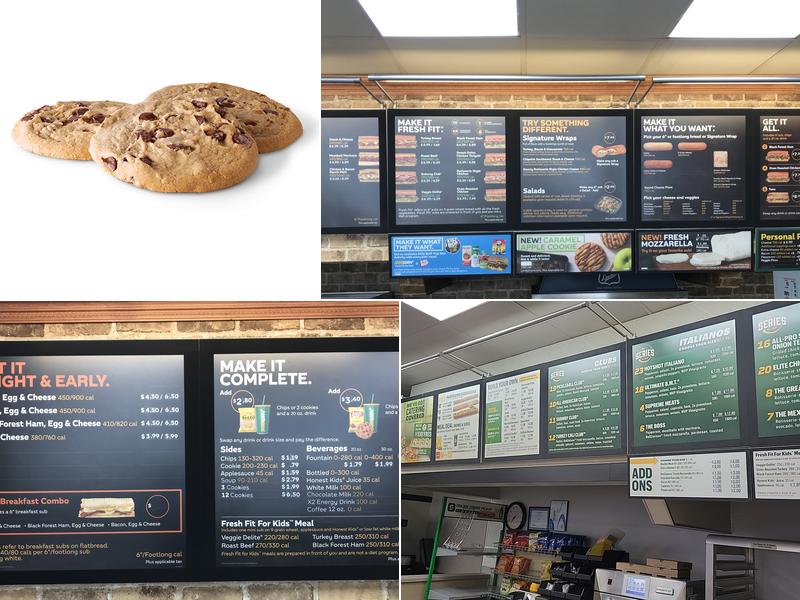 Subway Menu
