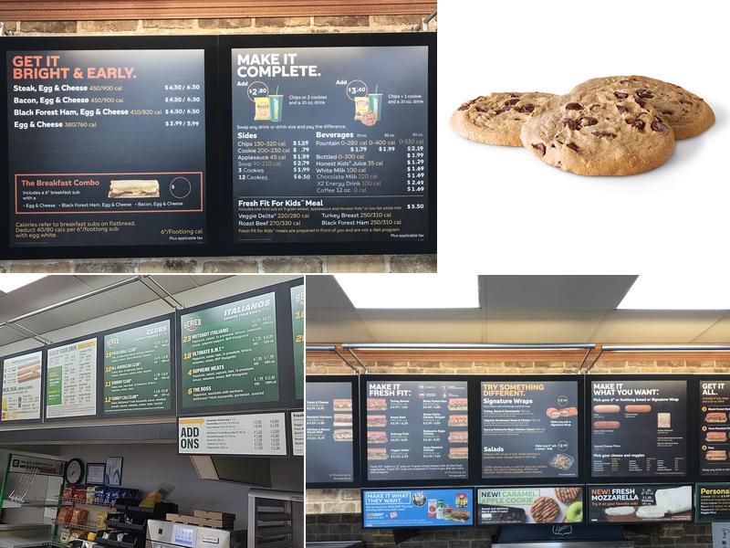 Subway Menu