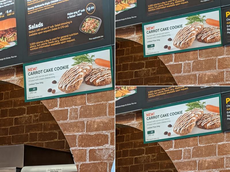 Subway Menu