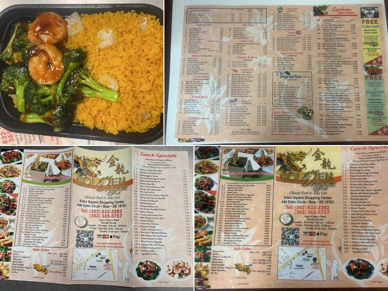 Golden Dragon Menu