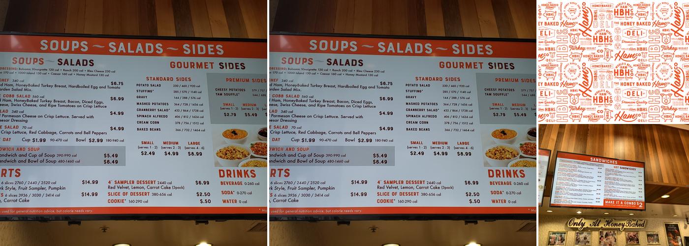 The Honey Baked Ham Company Menu