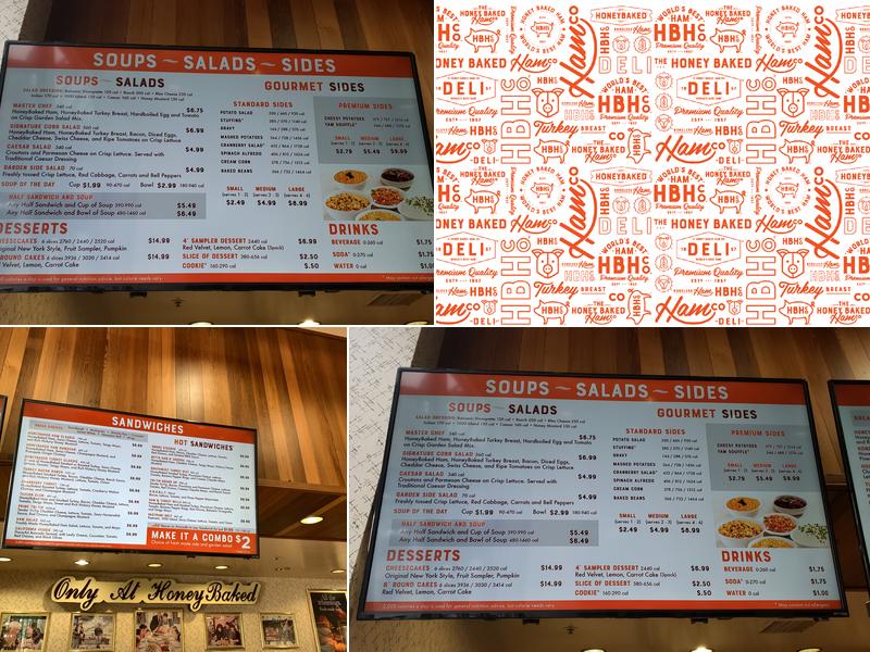 The Honey Baked Ham Company Menu