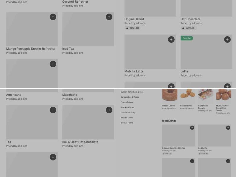Dunkin' Menu