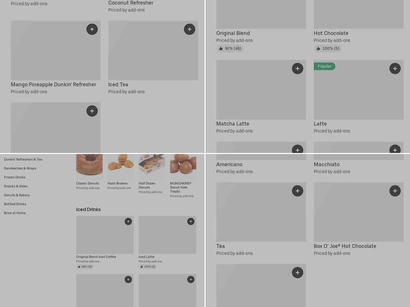 Dunkin' Menu