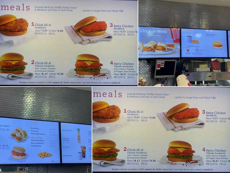 Chick-fil-A Menu