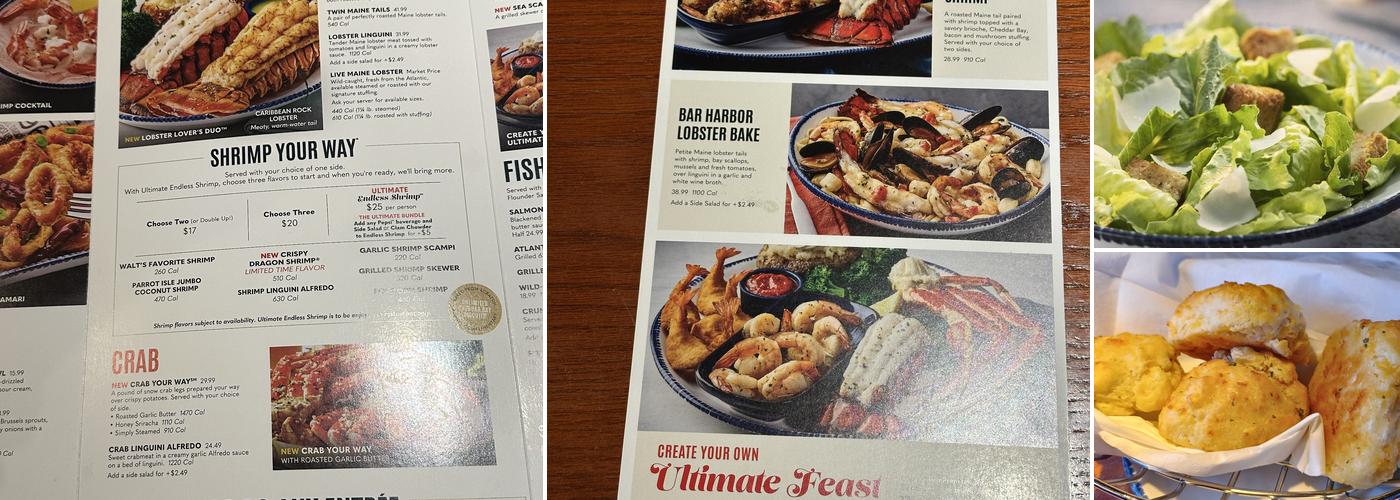 Red Lobster Menu