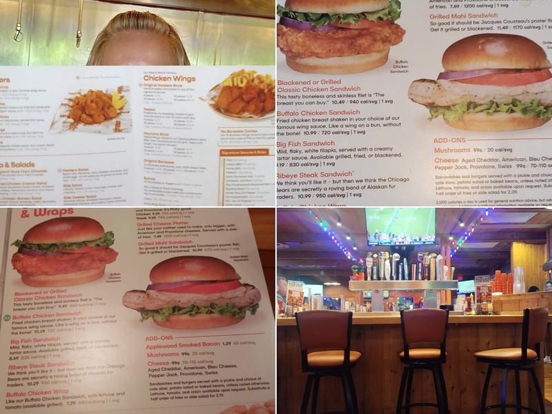 Hooters Menu