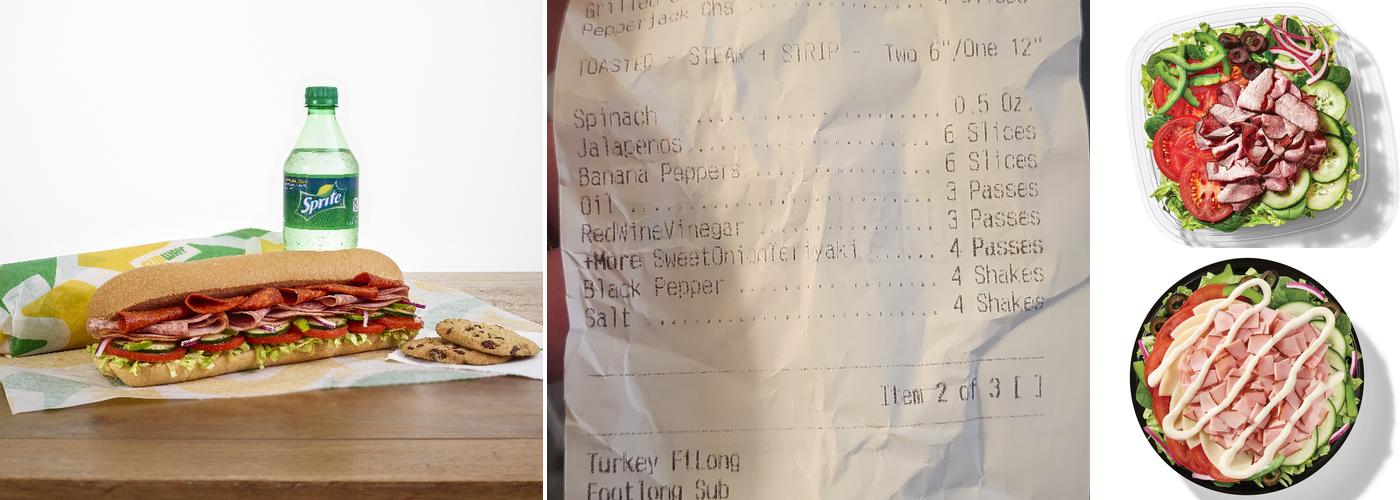 Subway Menu