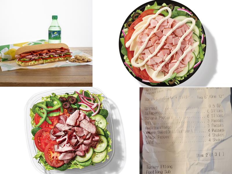 Subway Menu