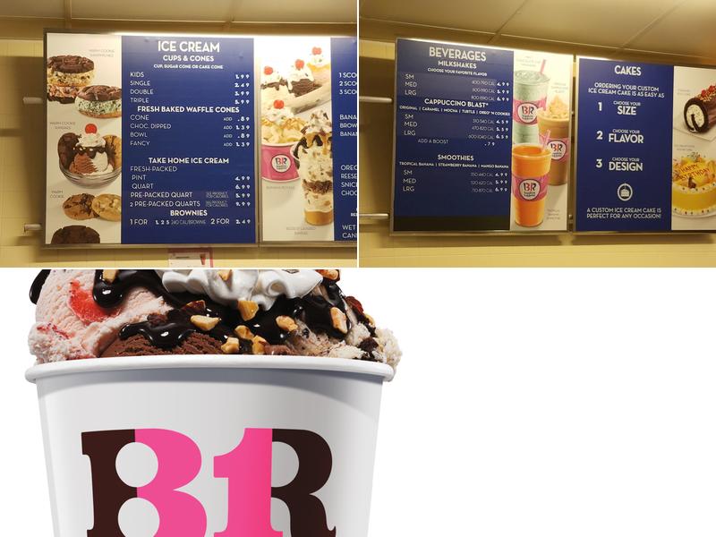 Baskin-Robbins Menu
