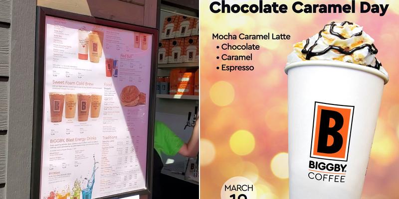 BIGGBY COFFEE Menu