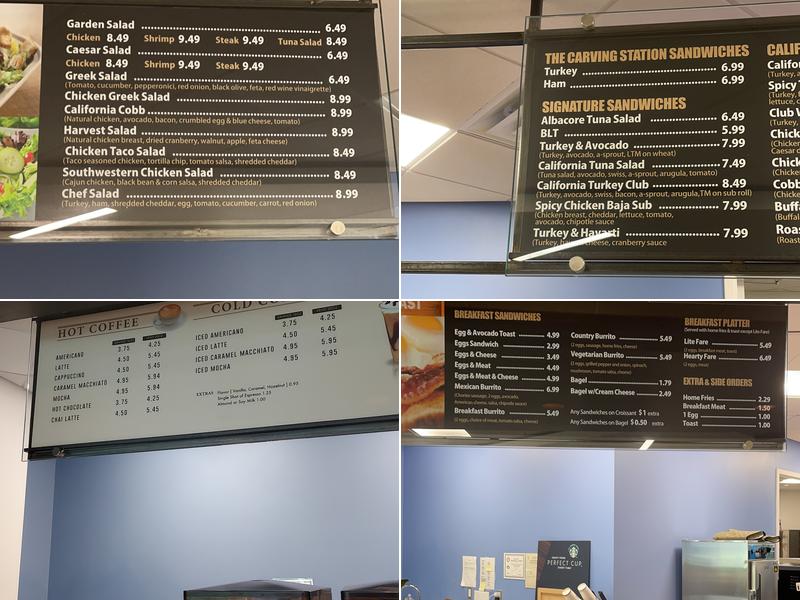 Park Plaza Cafe Menu