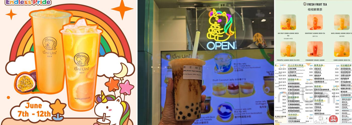 Uniuni tea-moa Menu
