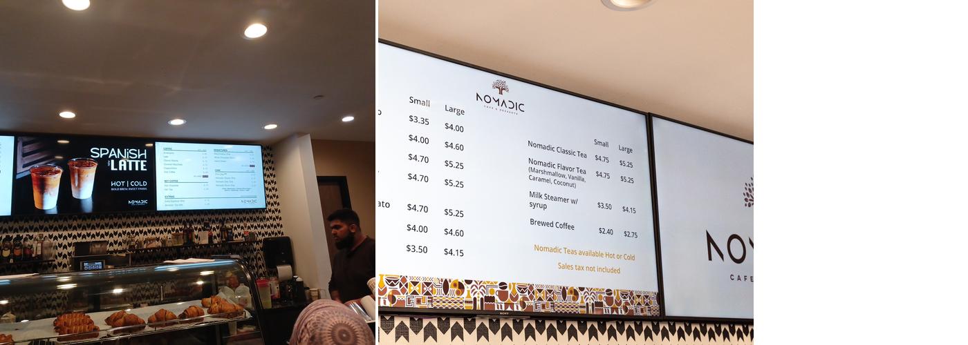 Nomadic Cafe Menu
