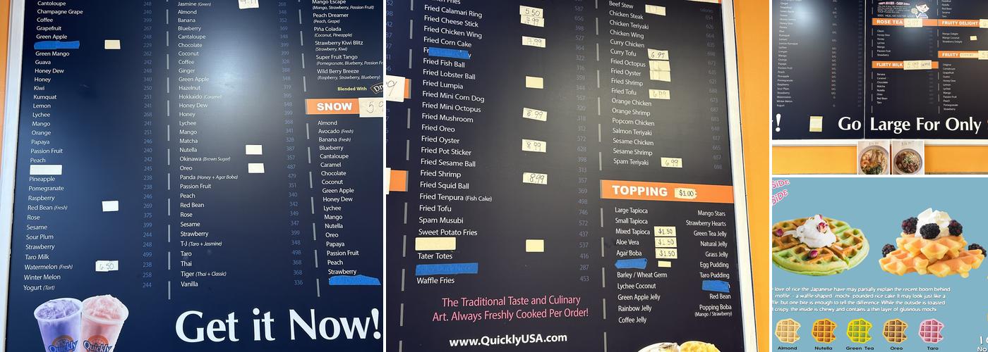 Quickly Menu
