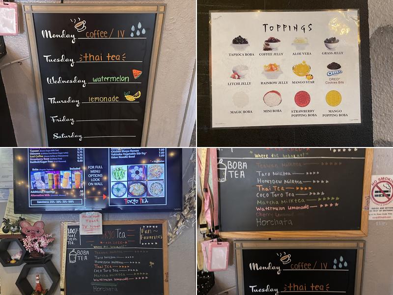 Tokyo Tea Menu