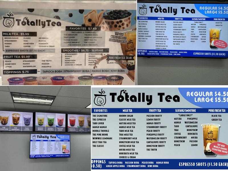 Totally Tea & Coffee Menu