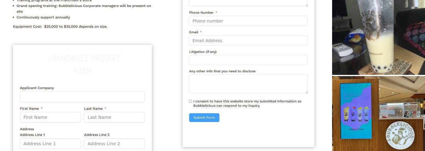 Bubblelicious Bubble Tea Appleton Location Menu