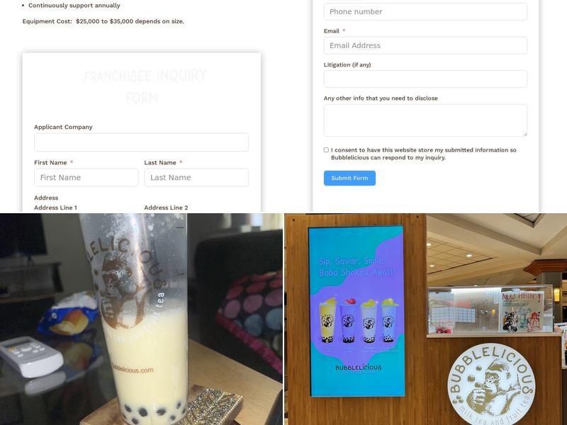 Bubblelicious Bubble Tea Appleton Location Menu