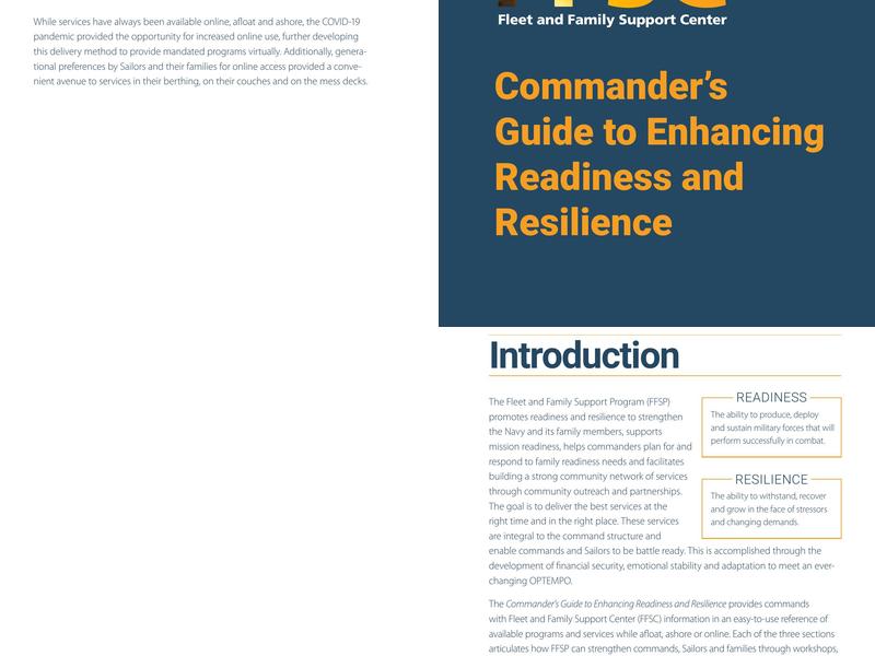 Fleet & Family Support Center Menu