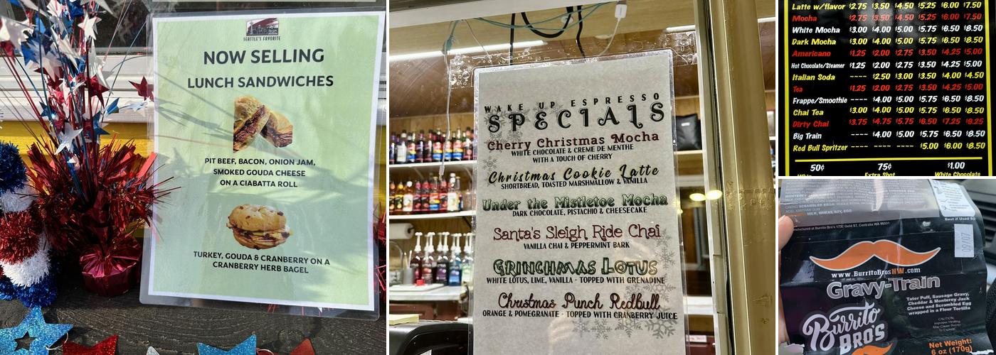 Wake Up Espresso II Menu