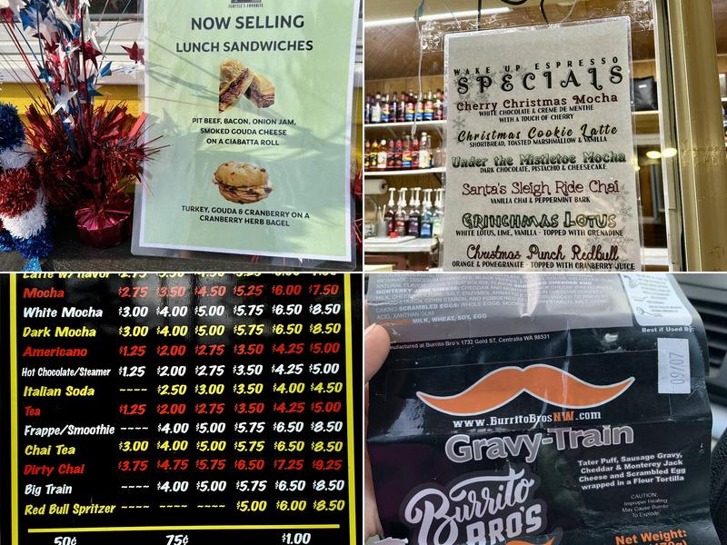 Wake Up Espresso II Menu