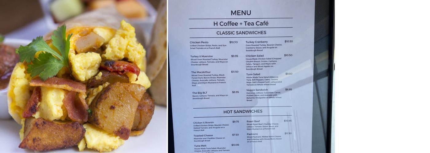 H Coffee+Tea Menu