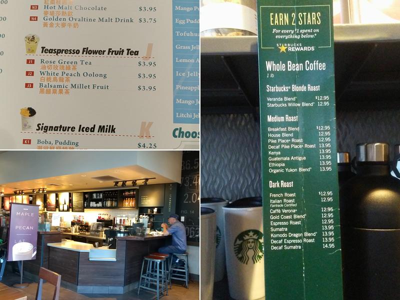 Starbucks Menu