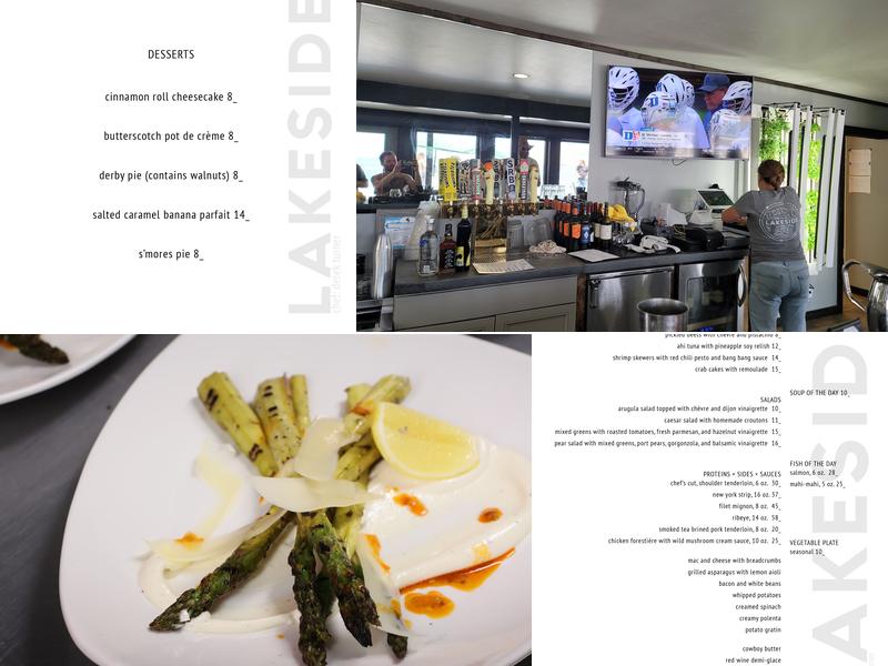 Lakeside Restaurant Menu