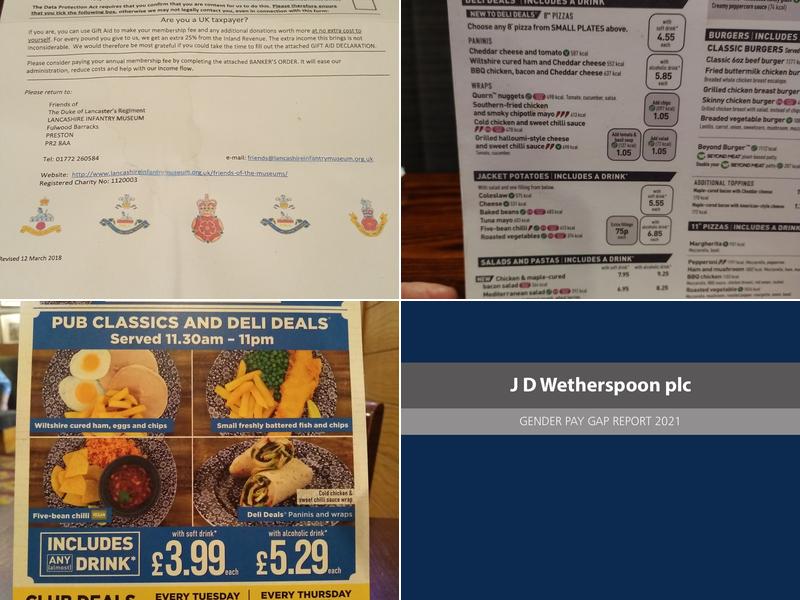 The Liquorice Gardens - JD Wetherspoon Menu