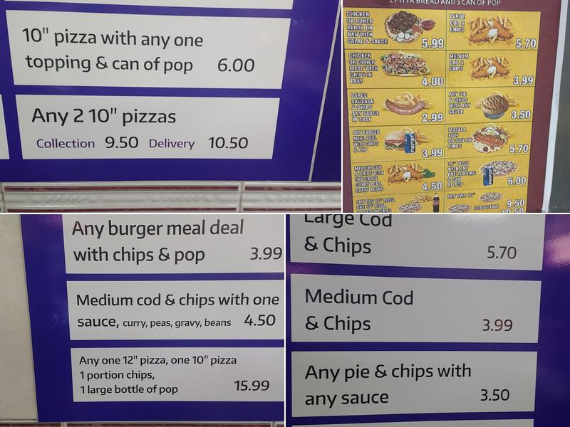 62 Worksop Fish Bar Menu