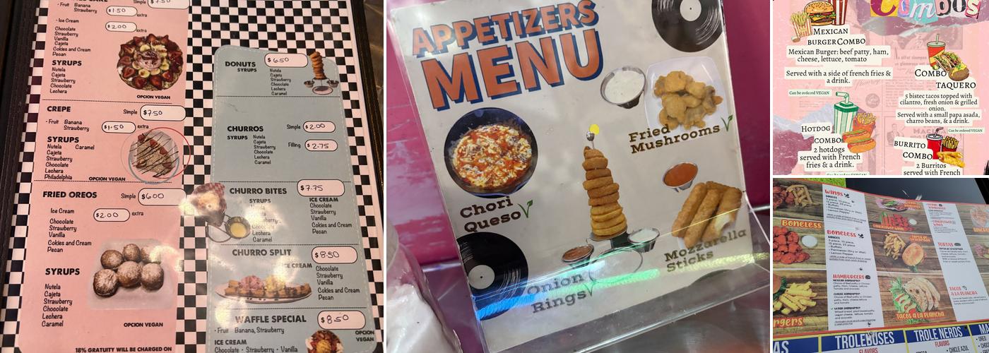 Snack Stop Diner Menu